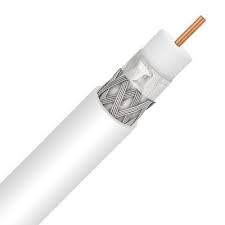 CABLE COAXIAL RG-6 95% BLANCO: